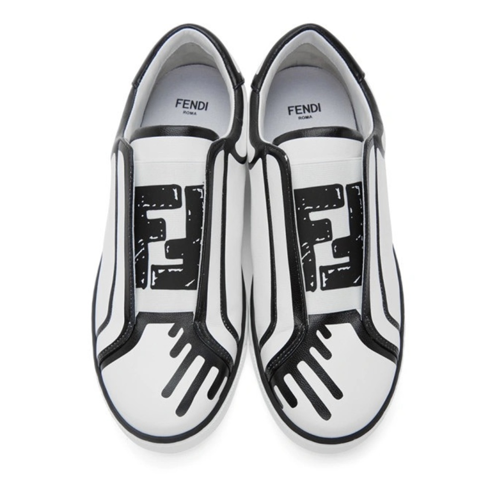 Fendi X Joshua Vides Edition Leather Sneakers